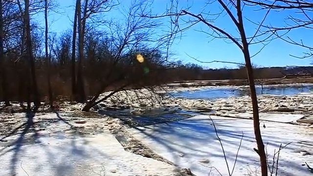 Ice jam, Little Beaver Creek, February 22, 2014 смотреть онлайн