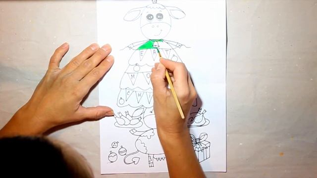 Как нарисовать символ 2021 года / Год Быка / How to draw an OX or bull symbol of 2021 смотреть онлайн