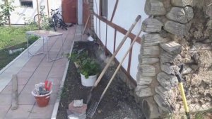 Как сделать бордюр из брусчатки.