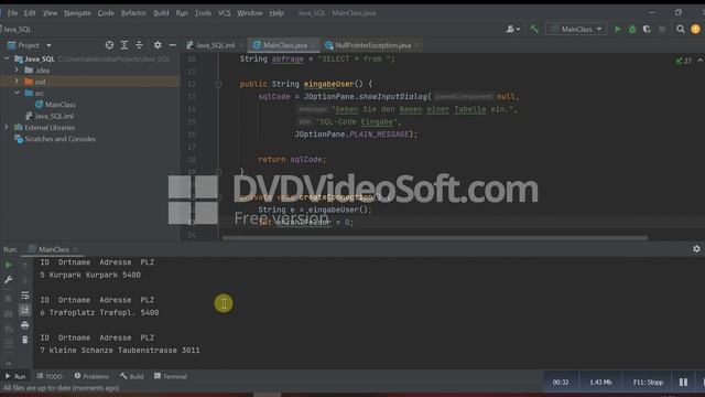 Java-SQL Connector Project смотреть онлайн