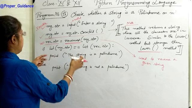 Class-XI Computer Science| Palindrome string | PYTHON Programming| CBSE Syllabus| ENGLISH Medium смотреть онлайн