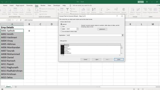 How to Convert Text to Columns in MS Excel | In Tamil смотреть онлайн
