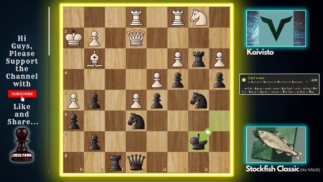 Stockfish Classic Smashed Koivisto with BLACK pieces || EIGHT Brilliant Moves!!! смотреть онлайн