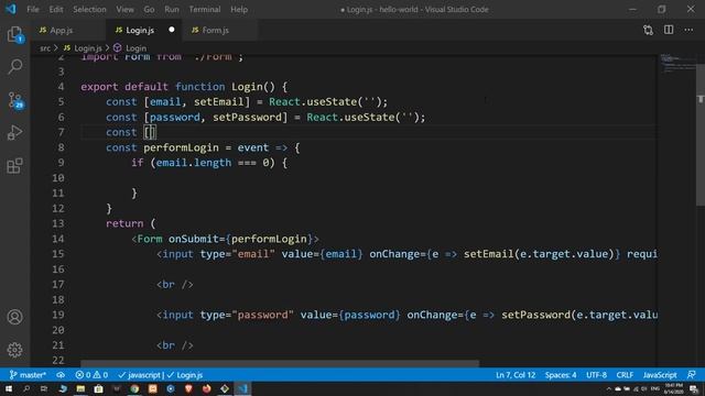 7 Form Validation | React Js смотреть онлайн