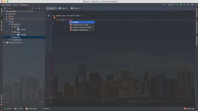 Kotlin: Урок 7. Пакеты - Импорт методов и классов смотреть онлайн