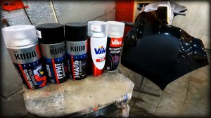 Как покрасить с БАЛЛОНЧИКА БАМПЕР в ПЕРЕХОД по БАЗЕ и ЛАКУ