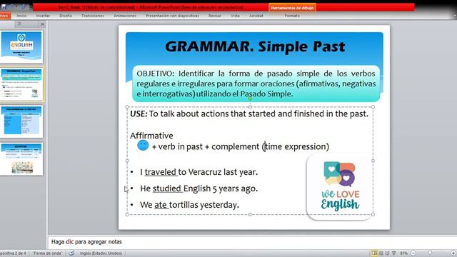English 2 Simple Past (Affirmative / Time Expressions) смотреть онлайн