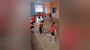 Физкультурное занятие с использованием гимнастических обручей