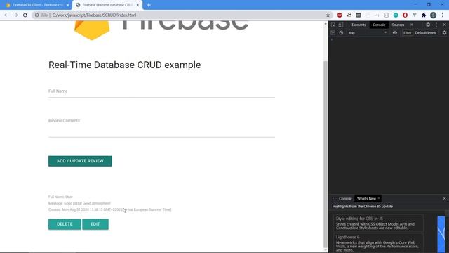 Firebase Realtime DB CRUD Web App Tutorial - 01 - Intro смотреть онлайн