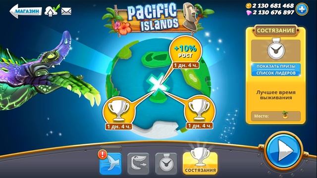 ОГРОМНЫЙ МОЗАЗАВР НАПАДАЕТ НА ВЕРТОЛЁТЫ | Hungry Shark World смотреть онлайн