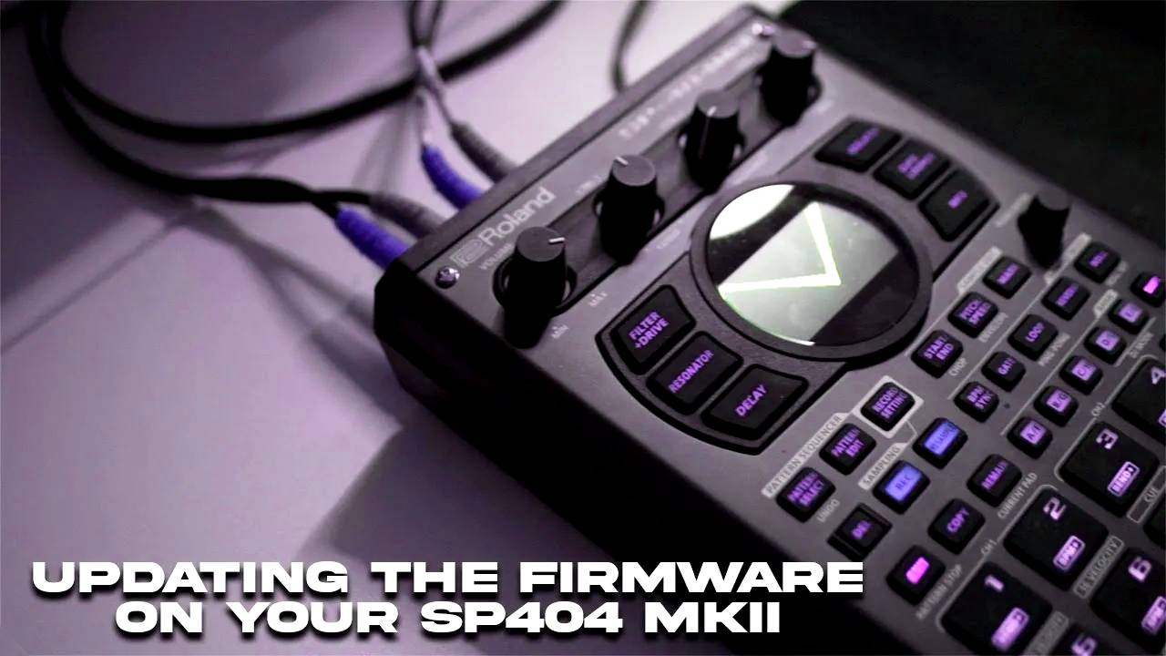 Roland SP-404 MK II: Step-by-Step Firmware Update смотреть онлайн