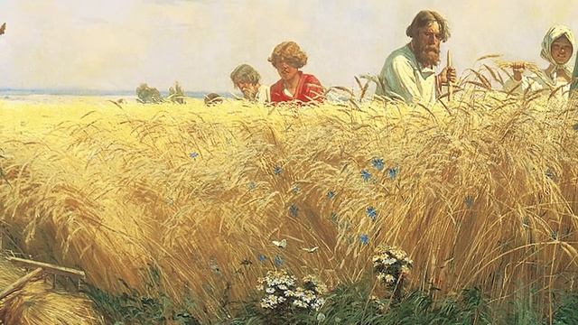 "Страдная пора" ("Косцы"), Г.Г. Мясоедов смотреть онлайн