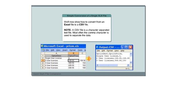 Convert XLS Quick Start Lesson смотреть онлайн