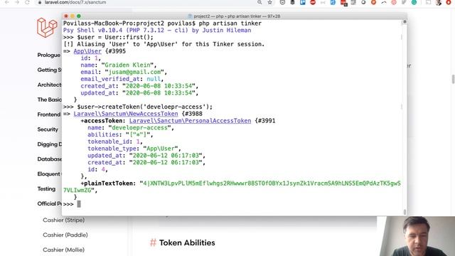 Laravel API Auth with Sanctum and API Tokens смотреть онлайн