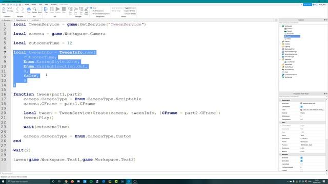 Roblox Cutscene Script Tutorial смотреть онлайн