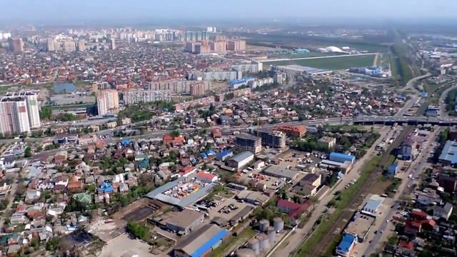 Город Краснодар с высоты птичьего полета 19 04 2014 смотреть онлайн