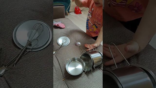 Обзор детского набора посуды🫣 Выглядит как настоящая 👍#обзор #распаковка #игрушки смотреть онлайн