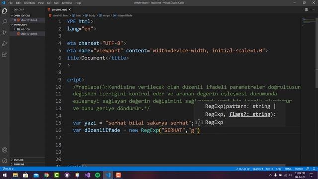 replace() Metodu Kullanımı Javascript смотреть онлайн
