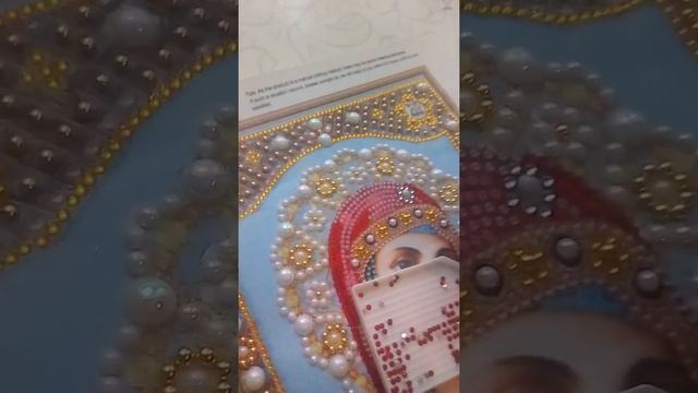 Казанская Богородица.Процесс выкладки страз. смотреть онлайн