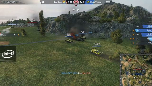 World of Tanks Групповой этап NAVI vs GOLD BASS. Только бои. смотреть онлайн