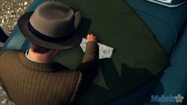 LA Noire Walkthrough (No Spoiler) - Traffic Cases - The Fallen Idol - Crash Site Clues - 1