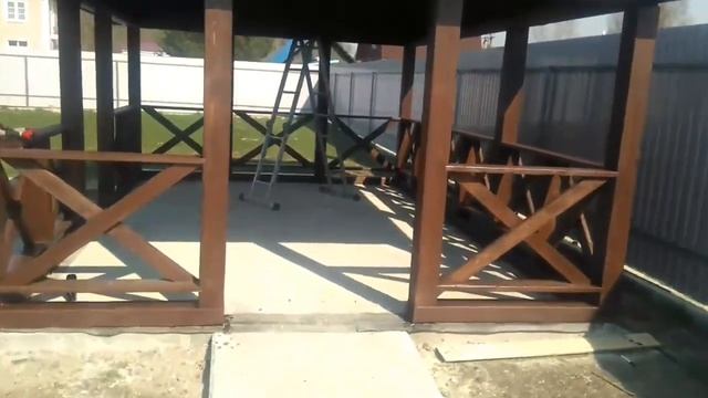 Беседка 4 х 6 в Малое Карлино смотреть онлайн