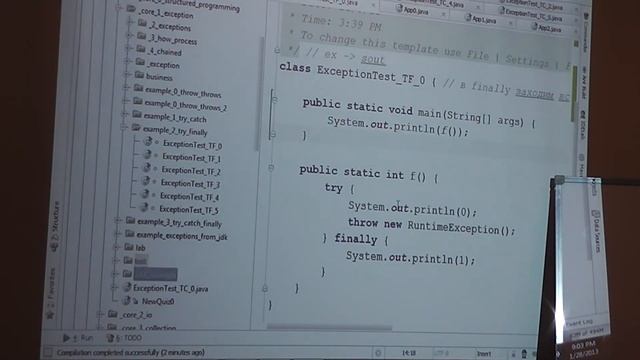 Java Core January: Исключения. Лекция #5 (Часть 3) смотреть онлайн