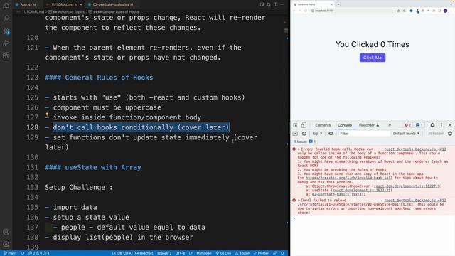 React 18 Tutorial - Hook Rules смотреть онлайн