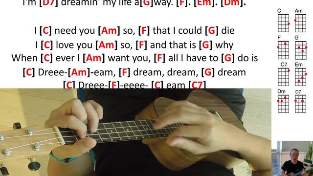 All I Have To Do Is Dream - Everly Brothers - Ukulele Play Along (8 chords) смотреть онлайн