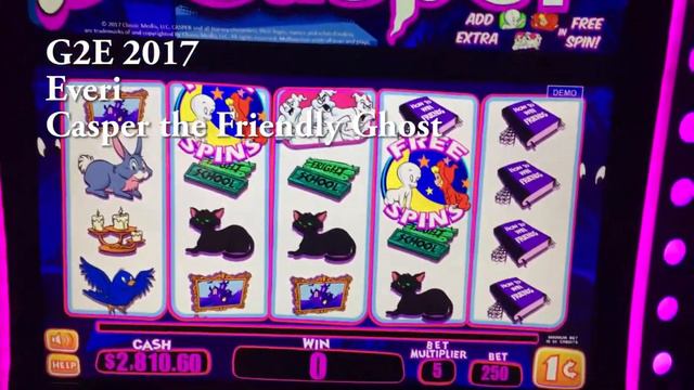 #G2E2017 Everi - Witching Ways II, and Casper the Friendly Ghost slot machines смотреть онлайн