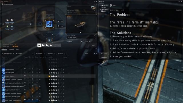 Eve Online - Manufacturing At A Loss? - How to Avoid It & Make ISK смотреть онлайн
