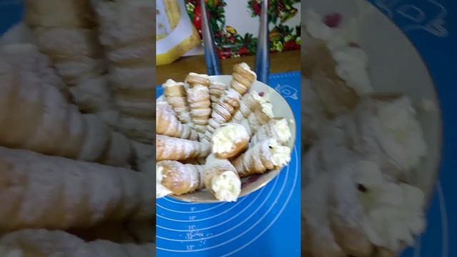 ТРУБОЧКИ с заварным кремом. смотреть онлайн