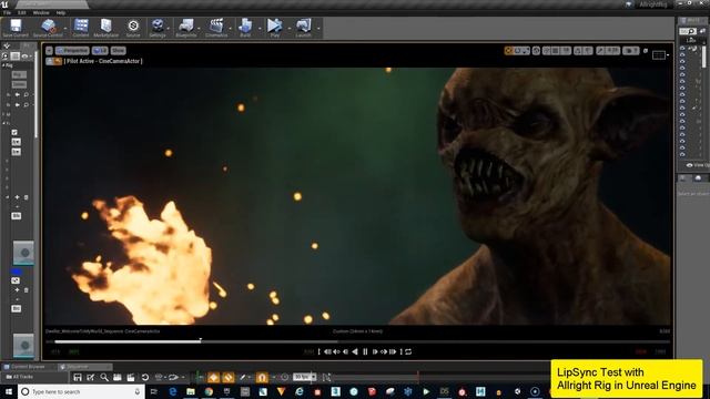 Dweller LipSync Test UE4 - Allright Rig смотреть онлайн