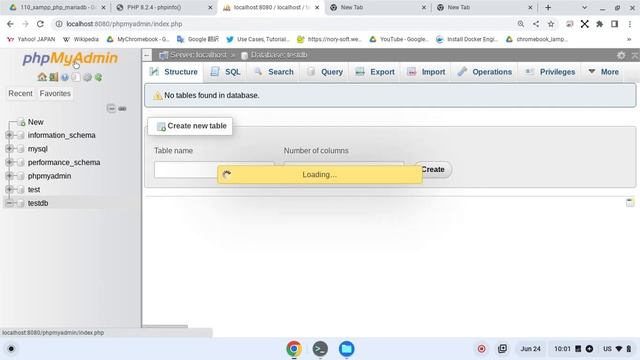 Operate MariaDB from PHP with XAMPP on Chromebook Linux смотреть онлайн