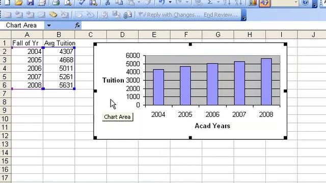 Excel Basics 3 (Chart Wizard) смотреть онлайн