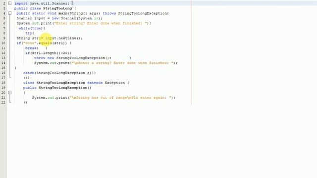 String Too Long Exception in java смотреть онлайн