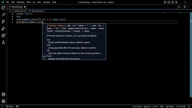 Python Tutorial: Generating a List of Even Numbers Artificial Intelligence Code Coder Coding Exampl смотреть онлайн