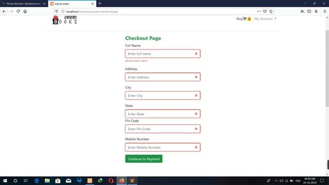 Online Book Store in PHP | making checkout page | part -30(Hindi) смотреть онлайн