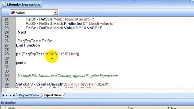 Regular Expressions in vbscript смотреть онлайн