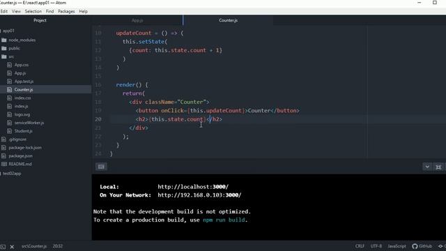 React Js Tutorial in Hindi #7 State in React Component смотреть онлайн