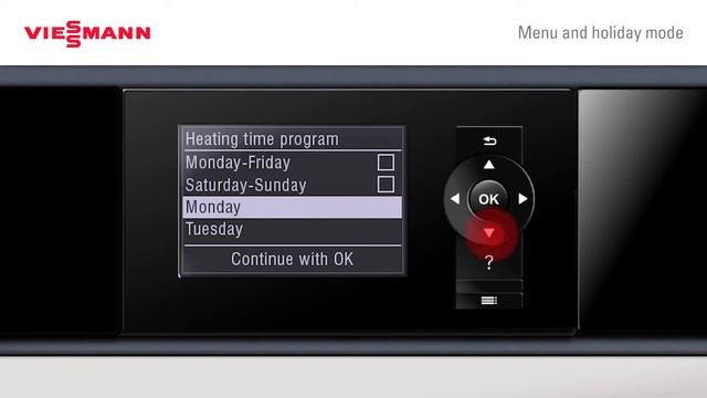 Viessmann Vitocrossal 100 tutorial: Heating parameters, holiday programme and heating curve смотреть онлайн