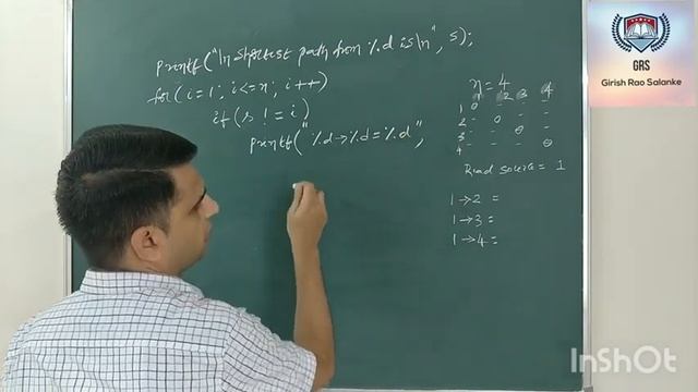 49 C Program to implment Dijkstra's Algorithm to find shortest path from a given source vertex смотреть онлайн