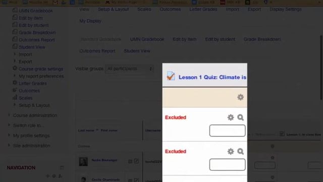 Moodle Gradebook: Exclude Grades смотреть онлайн
