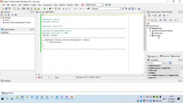 Сохранение проекта VCL Forms Application