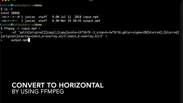 Vertical to Horizontal Video Conversion with Blurred Background by Using FFmpeg смотреть онлайн