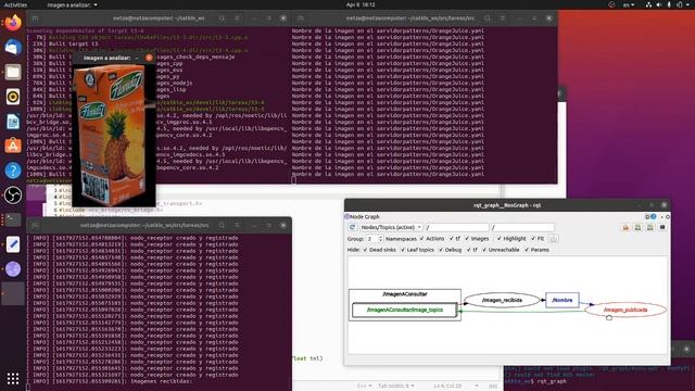 Creación de un nodo que lee y regresa el nombre de la imagen recibida en c++ y OpenCV смотреть онлайн
