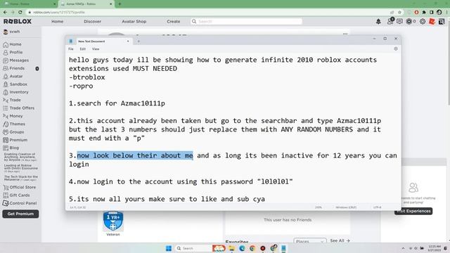 How to get a free 2010 roblox account смотреть онлайн