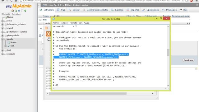 Replicación MySql con phpMyAdmin (Maestro-Maestro) смотреть онлайн
