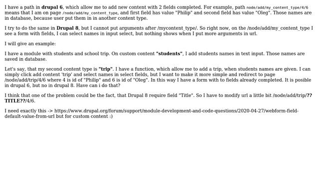 Drupal: How can I have default field values for the node add form as arguments in the URL? смотреть онлайн