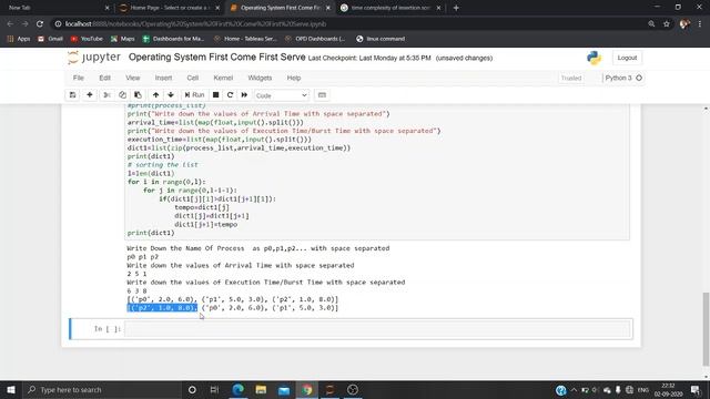 FCFS Scheduling Algorithm | Python Code | First Come First Serve | Operating System | смотреть онлайн